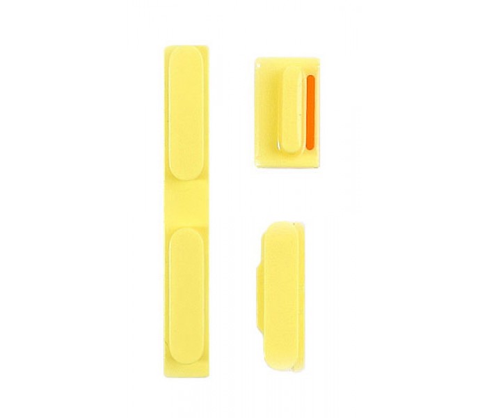 iPhone 5C Mute, Volume and Power Buttons (Yellow)